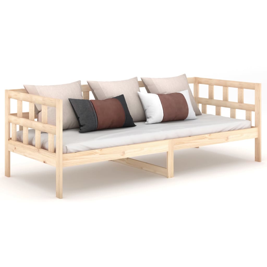 Lit de jour sans matelas bois de pin massif 90x200 cm