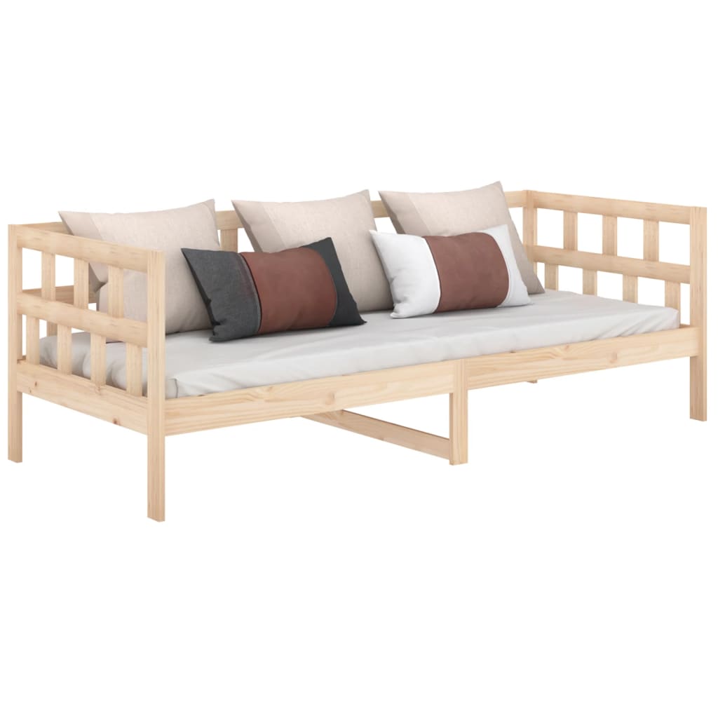 Lit de jour sans matelas bois de pin massif 90x200 cm