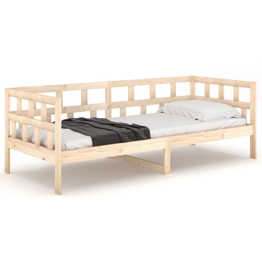 Lit de jour sans matelas bois de pin massif 90x200 cm