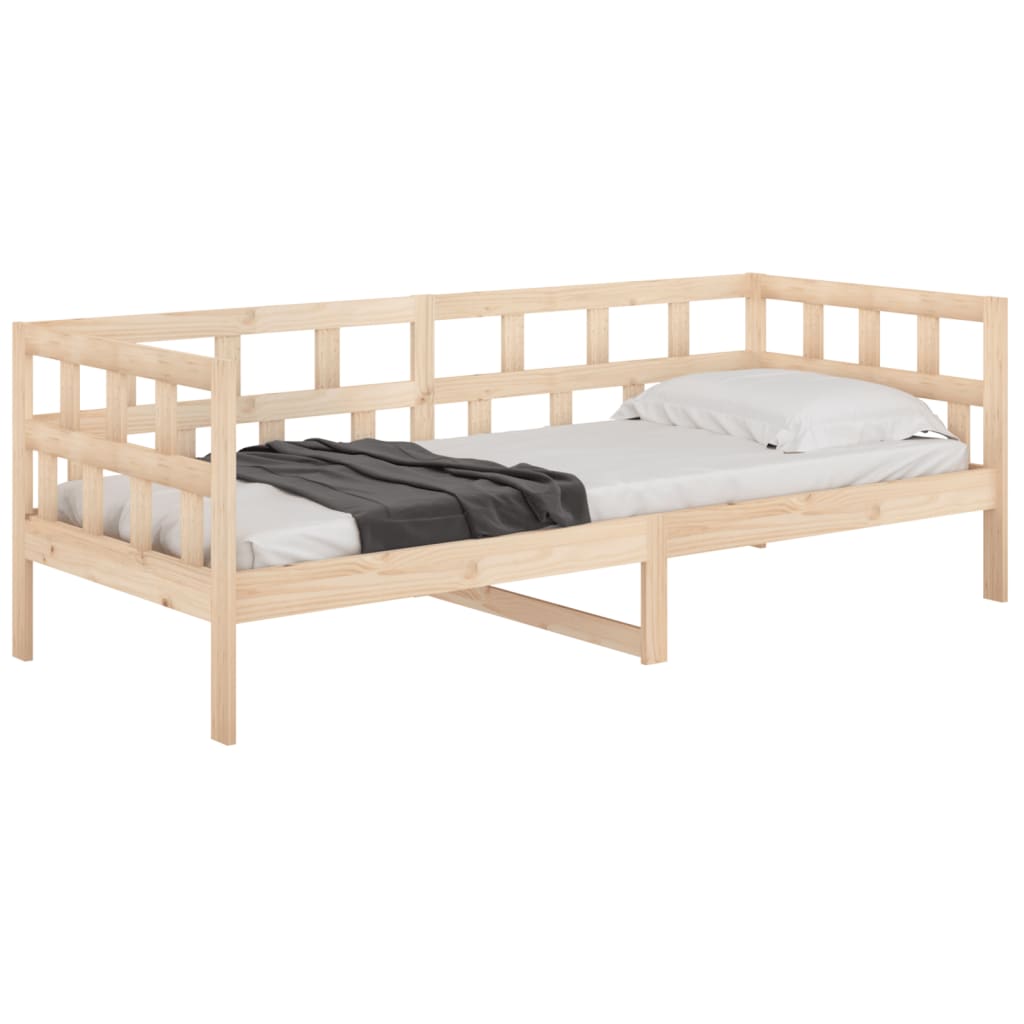 Lit de jour sans matelas bois de pin massif 90x200 cm