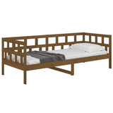 Lit de jour sans matelas marron miel bois pin massif 90x200 cm