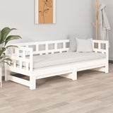 Lit coulissant sans matelas blanc 2x(90x200) cm