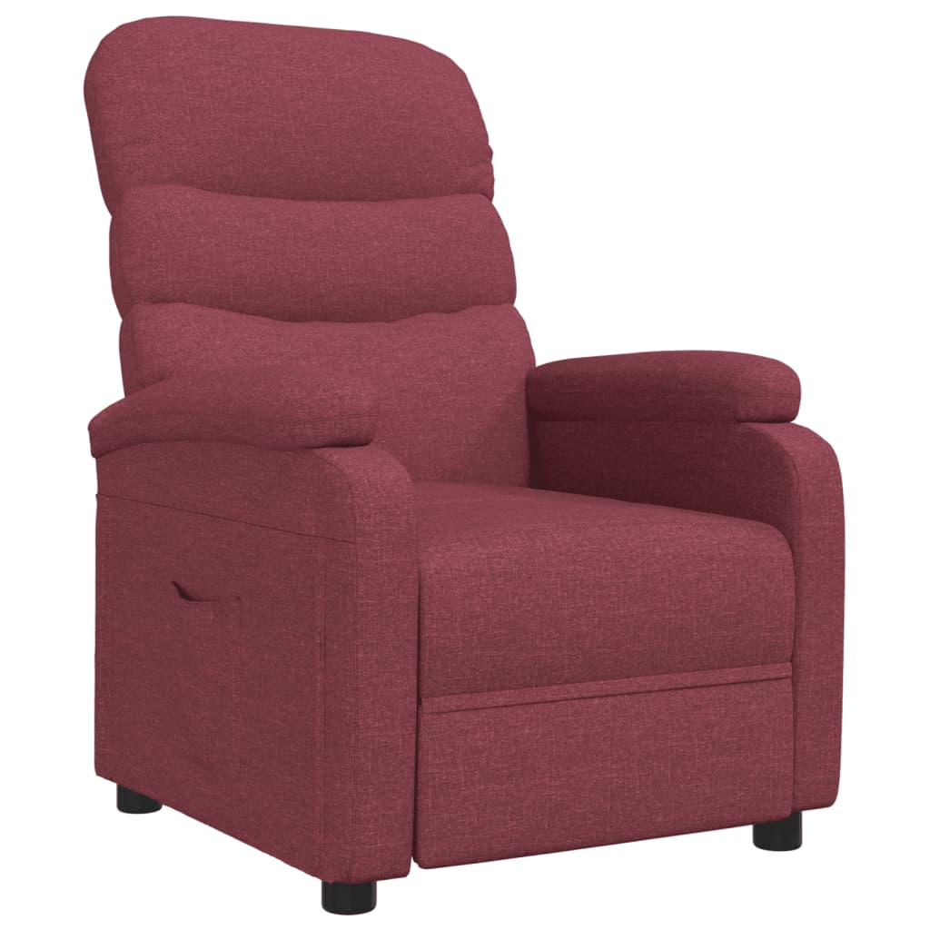 Fauteuil inclinable Rouge bordeaux Tissu