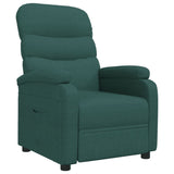 Fauteuil inclinable Vert foncé Tissu