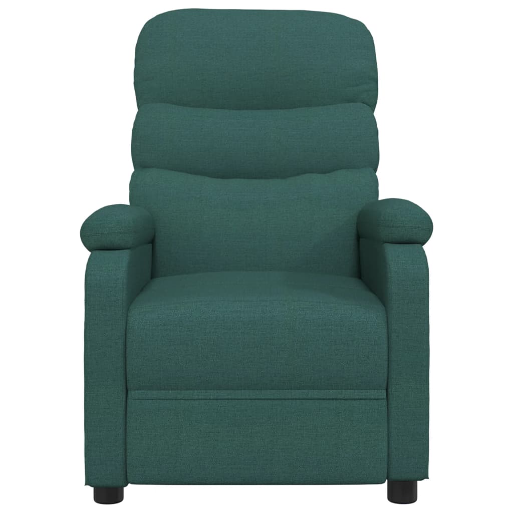 Fauteuil inclinable Vert foncé Tissu