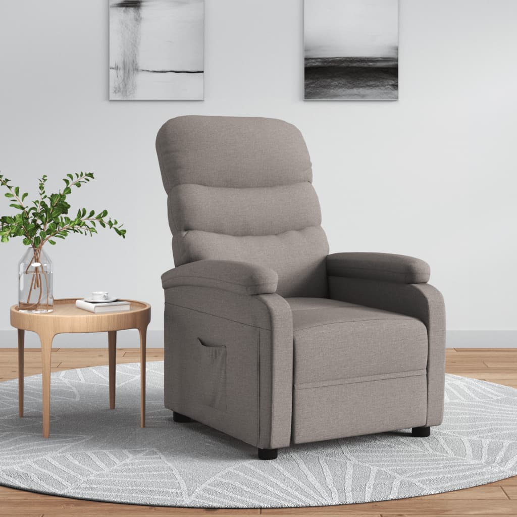 Fauteuil inclinable Taupe Tissu