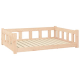 Dog bed 105.5x75.5x28 cm solid pine wood