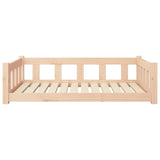 Dog bed 105.5x75.5x28 cm solid pine wood