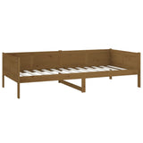 Lit de jour sans matelas marron miel bois pin massif 90x200 cm