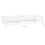 Lit de jour sans matelas blanc bois de pin massif 90x190 cm