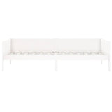 Lit de jour sans matelas blanc bois de pin massif 90x190 cm