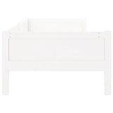 Lit de jour sans matelas blanc bois de pin massif 90x190 cm