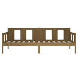 Lit de jour sans matelas marron miel bois pin massif 90x200 cm