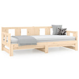 Lit coulissant sans matelas bois de pin massif 2x(90x200) cm