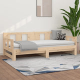 Lit coulissant sans matelas bois de pin massif 2x(90x200) cm