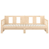 Lit coulissant sans matelas bois de pin solide 2x(80x200) cm