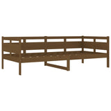 Lit de jour sans matelas marron miel bois pin massif 90x200 cm