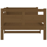 Lit de jour sans matelas marron miel bois pin massif 90x200 cm