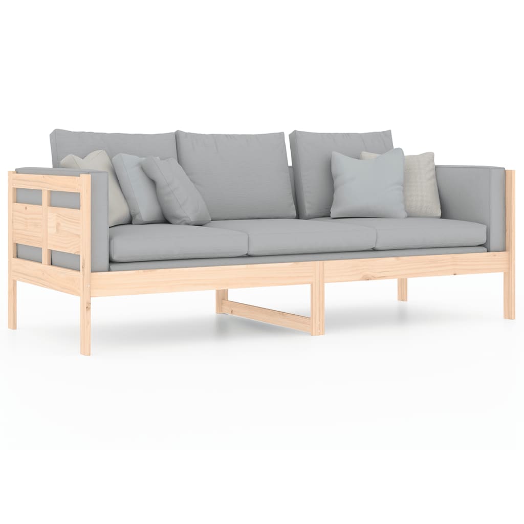 Lit de jour sans matelas bois de pin massif 80x200 cm