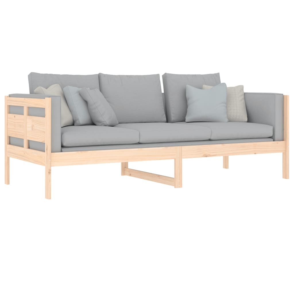 Lit de jour sans matelas bois de pin massif 80x200 cm