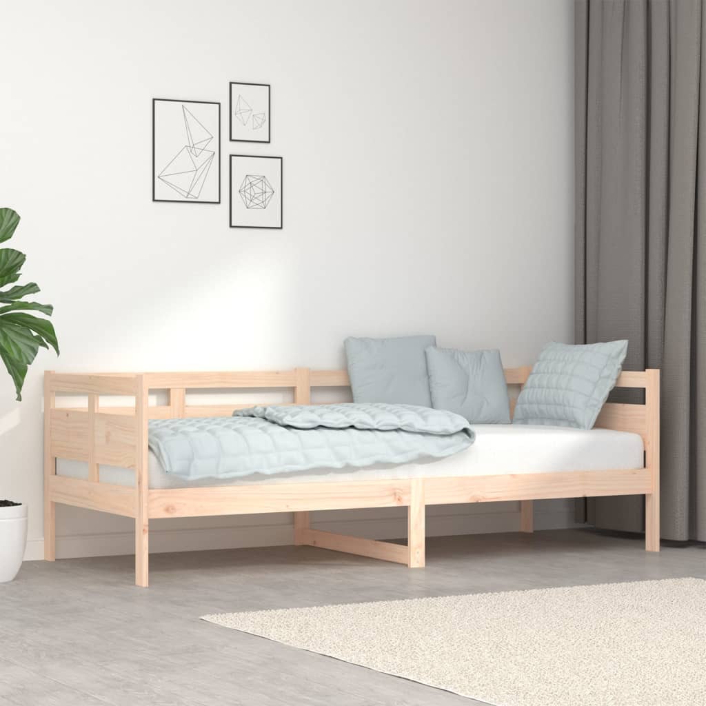 Lit de jour sans matelas bois de pin massif 80x200 cm