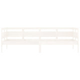 Lit de jour sans matelas blanc bois de pin massif 80x200 cm