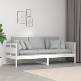 Lit de jour sans matelas blanc bois de pin massif 80x200 cm