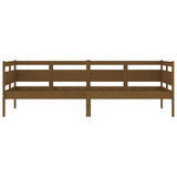 Lit de jour sans matelas marron miel bois pin massif 80x200 cm