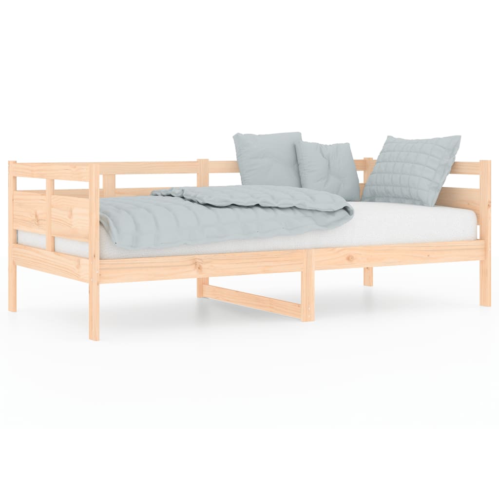 Lit de jour sans matelas bois de pin massif 90x190 cm