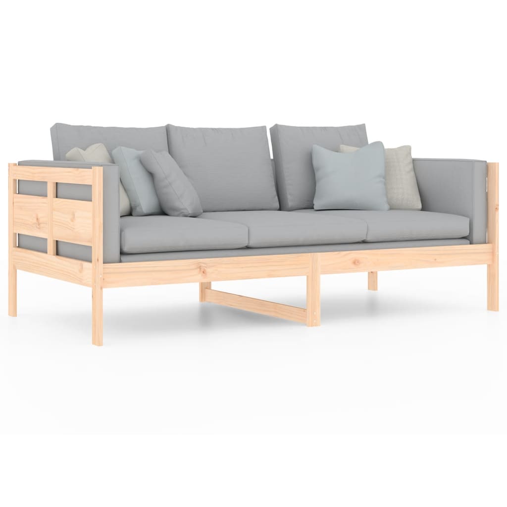 Lit de jour sans matelas bois de pin massif 90x190 cm