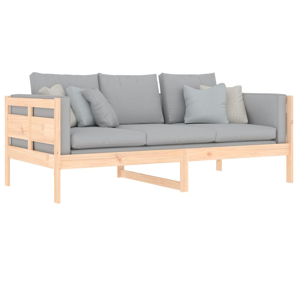 Lit de jour sans matelas bois de pin massif 90x190 cm