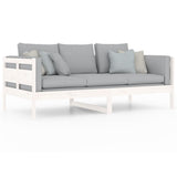 Lit de jour sans matelas blanc bois de pin massif 90x190 cm