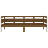 Lit de jour sans matelas marron miel bois pin massif 90x190 cm