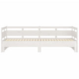 Lit coulissant sans matelas blanc 2x(90x200) cm