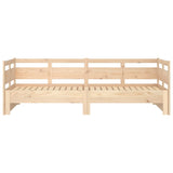 Lit coulissant sans matelas bois de pin massif 2x(90x190) cm