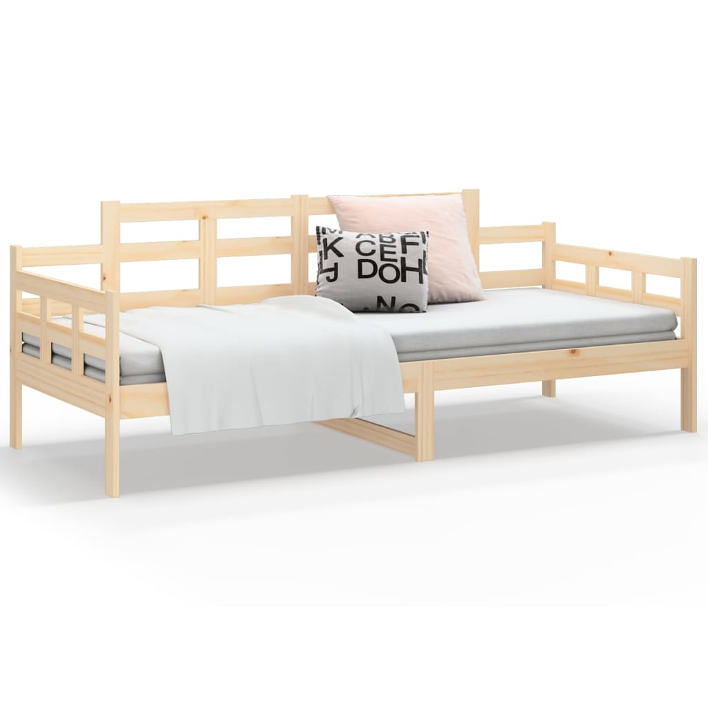 Lit de jour sans matelas bois de pin massif 90x200 cm