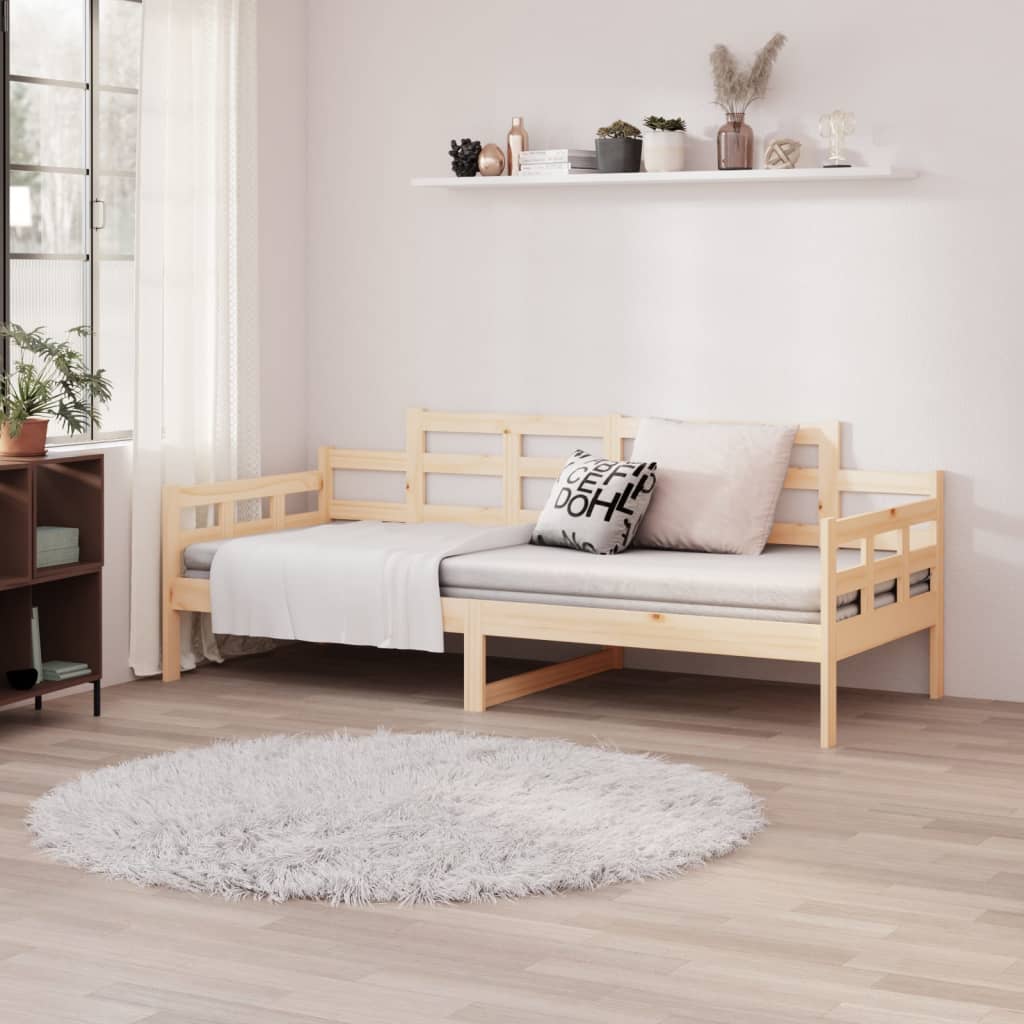 Lit de jour sans matelas bois de pin massif 90x200 cm