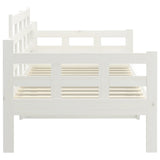 Lit de jour sans matelas blanc bois de pin massif 90x200 cm