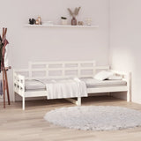 Lit de jour sans matelas blanc bois de pin massif 90x200 cm