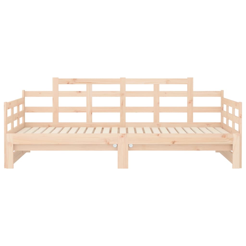 Lit coulissant sans matelas bois de pin solide