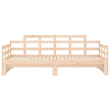 Lit coulissant sans matelas bois de pin solide