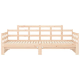 Lit coulissant sans matelas bois de pin solide