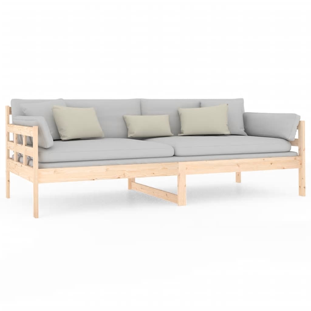 Lit de jour sans matelas bois de pin massif 90x200 cm