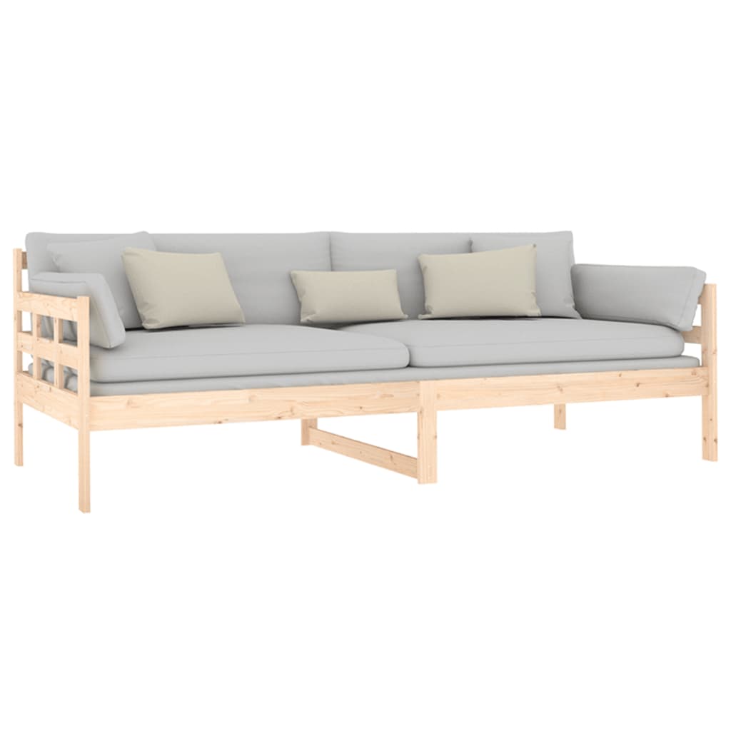 Lit de jour sans matelas bois de pin massif 90x200 cm