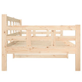 Lit de jour sans matelas bois de pin massif 90x200 cm