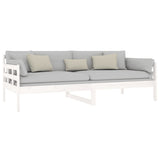 Lit de jour sans matelas blanc bois de pin massif 90x200 cm