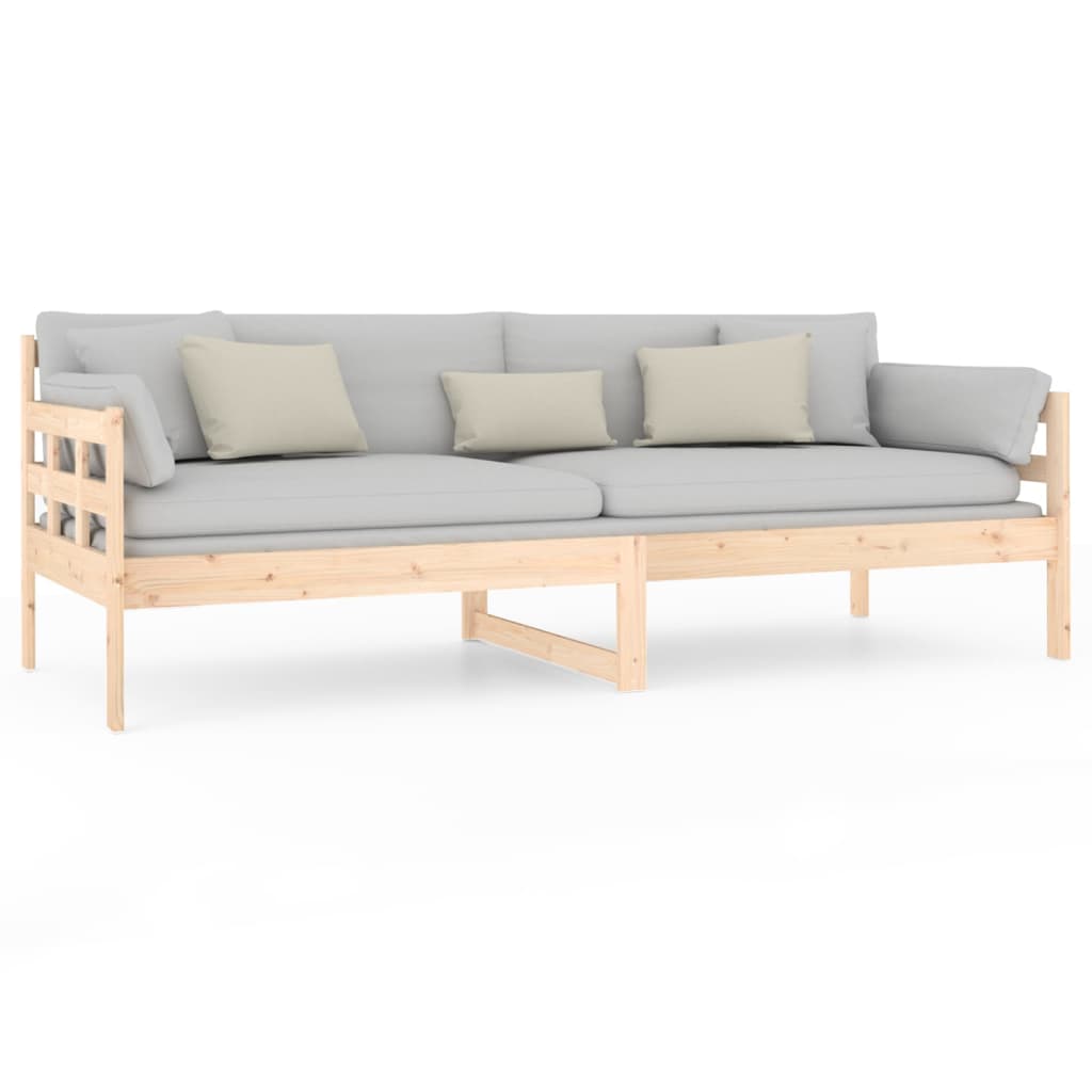 Lit de jour sans matelas bois de pin massif 80x200 cm