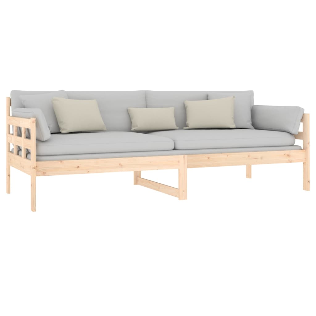 Lit de jour sans matelas bois de pin massif 80x200 cm