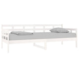 Lit de jour sans matelas blanc bois de pin massif 80x200 cm