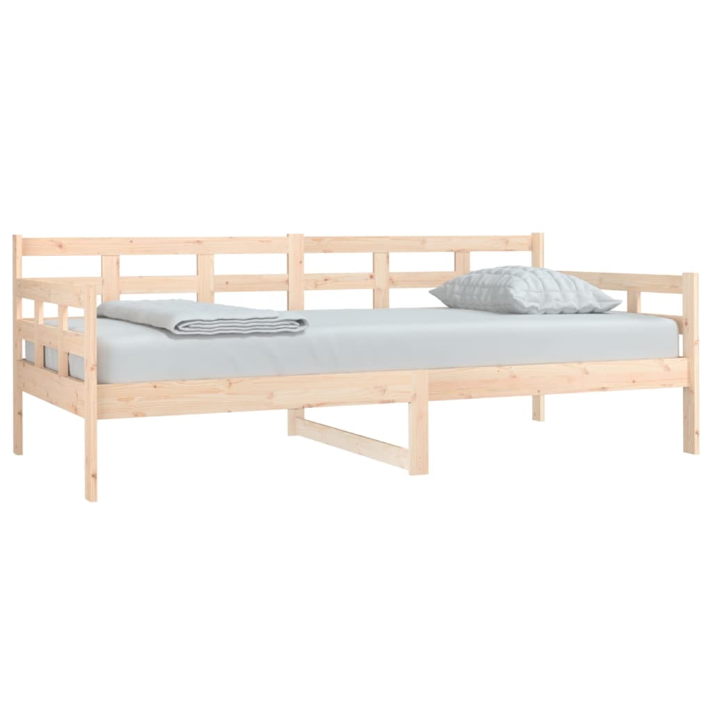 Day bed without mattress solid pine wood 90x190 cm